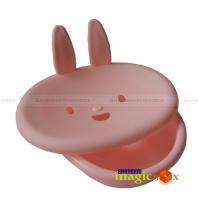 Cute Rabbit Bunny Bathroom Soap Dish Holder Tray New  