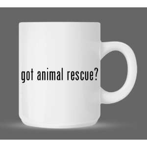  got animal rescue?   Funny Humor Ceramic 11oz Coffee Mug 