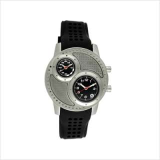 Equipe Octane Mens Watch with Silver Case and Black Dial Q103  