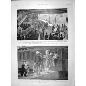   1899 KING ITALY SARDINIA SHIP MAJESTIC CHRISTIAN TRAIN