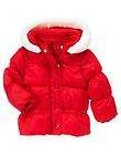 NWT Gymboree Baby Girl Down Coat Jacket Outerwear Red Size 6 12 months 