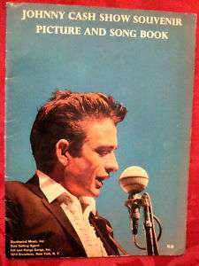 JOHNNY CASH SHOW SOUVENIR PICTURE & SONG BOOK 1966  
