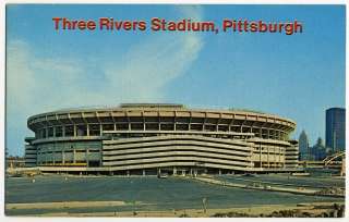 Postcard~Three Rivers Stadium, Pittsburgh, PA~Pirates/Steelers 