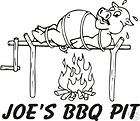 BBQ Pork Pig Restaurant Personalized Sign Decal 10.6