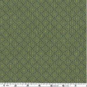  45 Wide Harvest Spice Diamonds Green Fabric By The Yard 