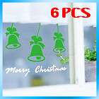   Of 6 Bells Bell Christmas Home Decor Wall Decal Stickers Adhesive New
