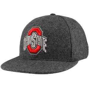  Nike Ohio State Buckeyes Gray Melton Wool Fitted Hat 