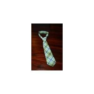 Boys Blue & Green Plaid Necktie