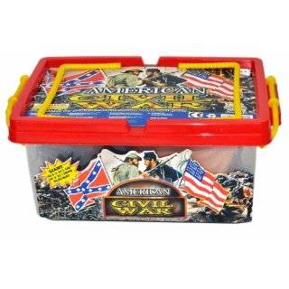 Civil War Army action figure Playset with Over 100 Pieces and Playmat 