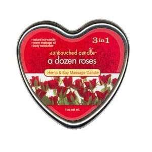  A Dozen Roses Heart Candle 4.oz