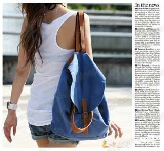   Korean Lady Canvas Hobo handbag backpack satchel shoulder bag  