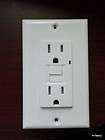 Lot of 2 Tamper Resistant GFCI Receptacle 15A White Wallplate included 