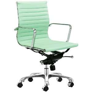  Zuo Lider Pistachio Leatherette Office Chair