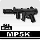 Black Assault Rifle SCAR gun weapon compatible w/ minifigs Custom swat 