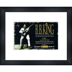  BB KING Definitive Greatest Hits   Custom Framed Original 
