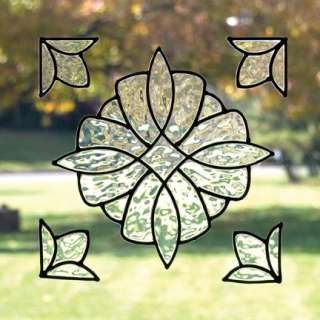 stained glass appliques add elegance to any window or mirror without 
