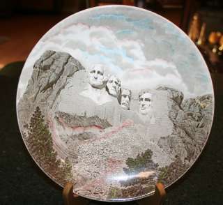 MT. RUSHMORE Souvenir Collector Plate ~ Johnson Bros.  
