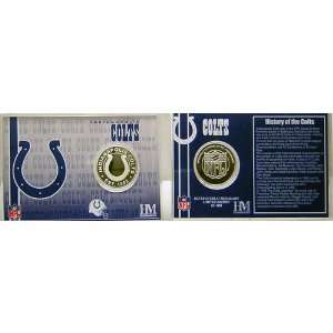  BSS   Indianapolis Colts Team History Coin Card 
