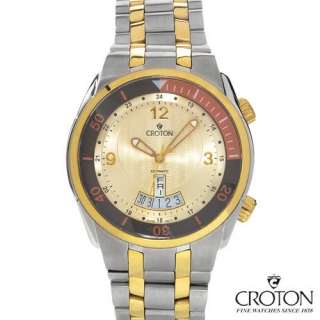 CROTON Made In Switzerland Swiss Automatic Movement Stainless Steel 