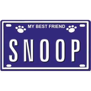 SNOOP Dog Name Plate for Dog House. Over 400 Names Availaible. Type in 