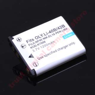 Battery for Olympus Li 40B Li 42B Casio NP 80 NP 82 Fuji NP 45 Nikon 