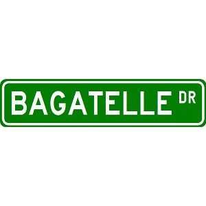  BAGATELLE Street Sign   Sport Sign   High Quality Aluminum 