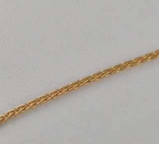 Solid 18kt Gold Champagne Diamond Pendant Necklace  