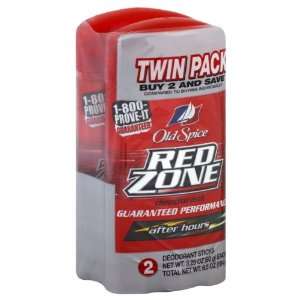  Old Spice Red Zone Deodorant, After Hours, Twin Pack, 2 ct 