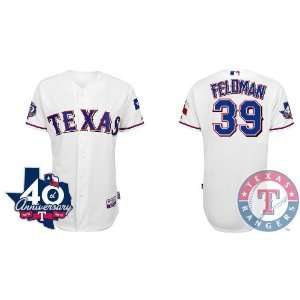 Texas Rangers Authentic MLB Jerseys #39 Scott Feldman White Cool Base 