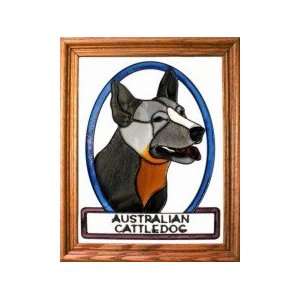  Australian Cattle Dog Stained Glass
