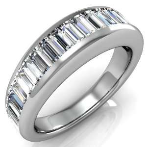  1.28ct Diamond Wedding or Anniversary Band Baguette cuts 