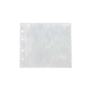  1,000 CD Double sided Refill Plastic Sleeve White 