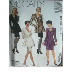  MISSES LINED JACKET, TANK TOP & SKIRT SIZE 8 MCCALLS 