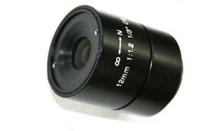 12mm CCTV Camera Lens CS Manual Iris Monofocal Lens 718122180547 