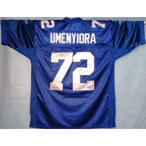 Osi Umenyiora Autographed Jersey   Autographed NFL Jerseys  