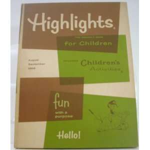  Highlights For Children The Monthly Book August/Sept. 1966 