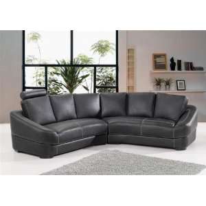 Italian Leather Sectional Sofa Set   Freda Leather Sectional with Left 