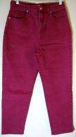 Womens Gloria Vanderbilt Red Cotton Blend Stretch Jeans Sz Size 12 
