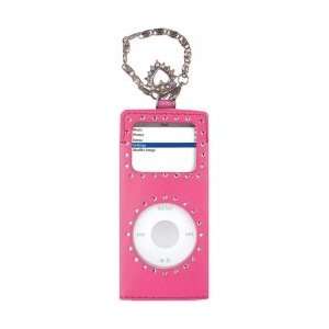  Charmed Leather Case For nano 1G/2G   Pink  Players 