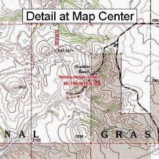  USGS Topographic Quadrangle Map   Rocky Ridge South, North 