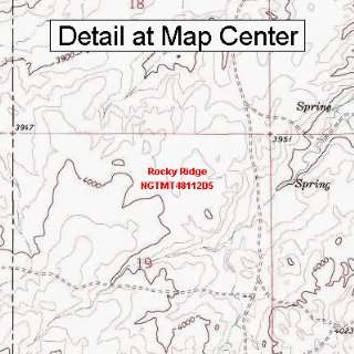  USGS Topographic Quadrangle Map   Rocky Ridge, Montana 