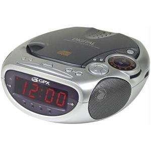 GPX CD Alarm Clock Radio with AM/FM Tuner Electronics