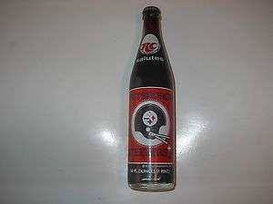 RC COLA COMMEMORATIVE BOTTLE PITTSBURGH STEELERS 1974  