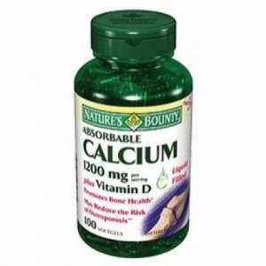  Natures Bounty  Calcium 1200mg with Vitamin D, 100 
