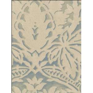    Traditional Light Blue Wallpaper in Chateau 2