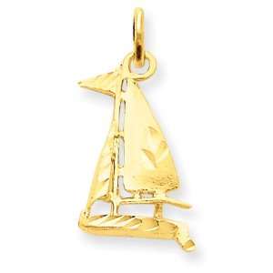  14k Sailboat Charm Jewelry