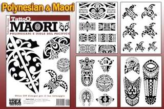 Tattoo Design POLYNESIAN MAORI Flash Art Book 66 Pages  