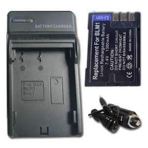  NEW Battery+Charger for Olympus PS BLM1