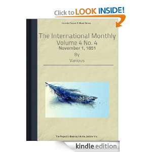 The International Monthly, Volume 4 No. 4, November 1, 1851 Various 