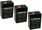 UPG 3 Pack   6v 4000 mAh UPS Battery for System Power Specialist 
